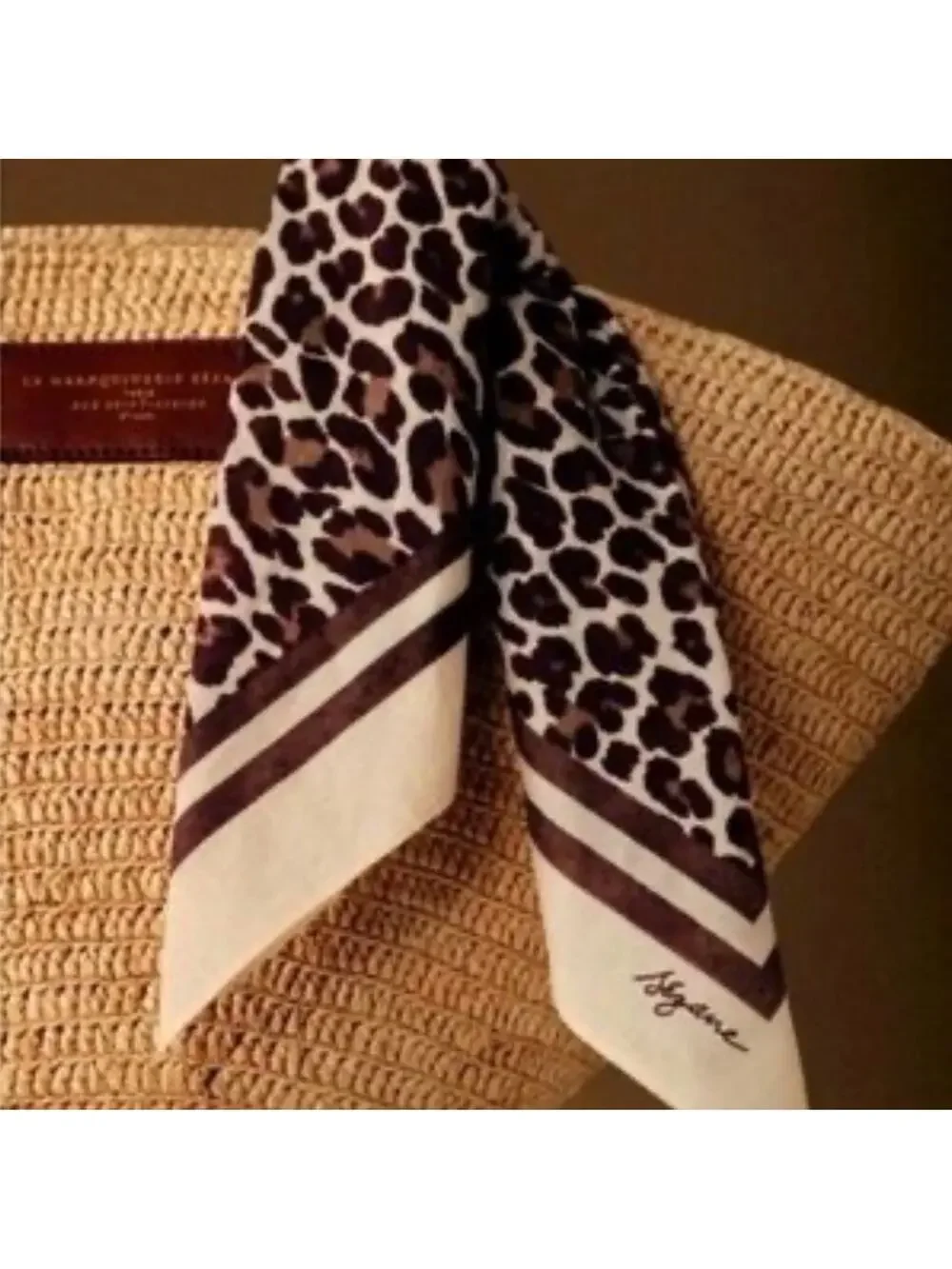 Sezane Leopard Print Scarf 🐆